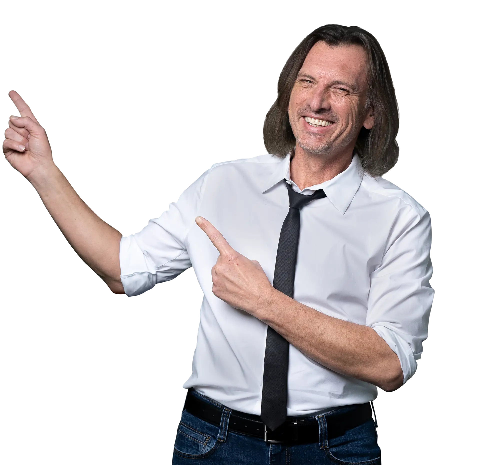 DJ Andy zeigt auf seine Rezensionen